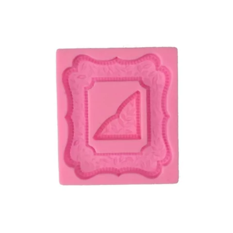 MOLDE DE SILICONA MARQUITO CON APLIQUE