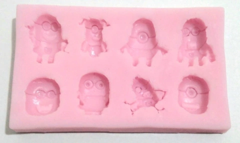 MOLDE DE SILICONA MINIONS