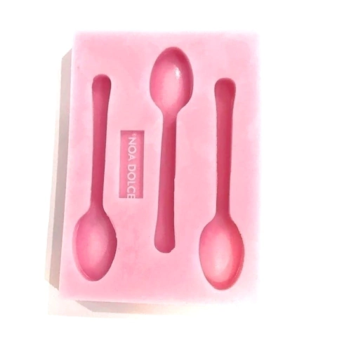 MOLDE DE SILICONA CUCHARAS X 3