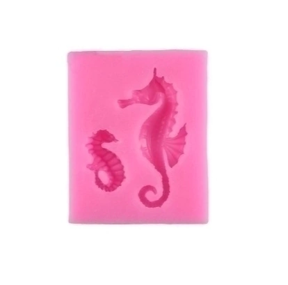 MOLDE DE SILICONA HIPOCAMPOS X 2