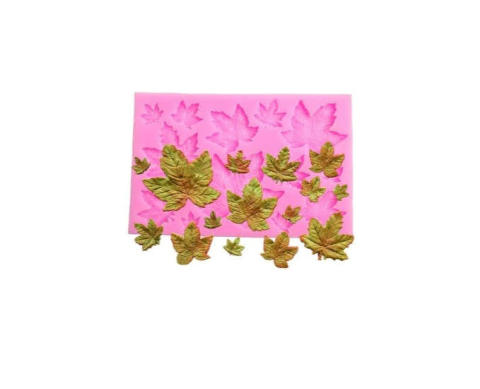 MOLDE DE SILICONA MULTI HOJAS DE ARCE