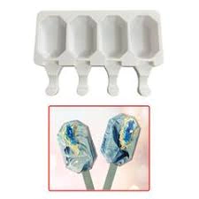 MOLDE DE SILICONA ICE-POP CAKE DIAMOND X 4