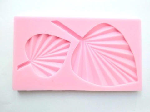 MOLDE DE SILICONA HOJAS DE PALMA DOBLE