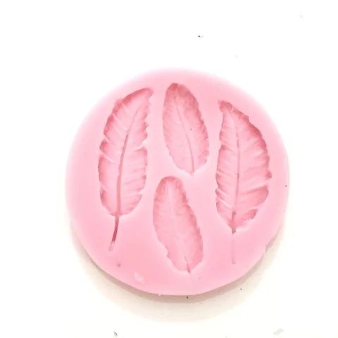 MOLDE DE SILICONA PLUMAS X 4 - comprar online