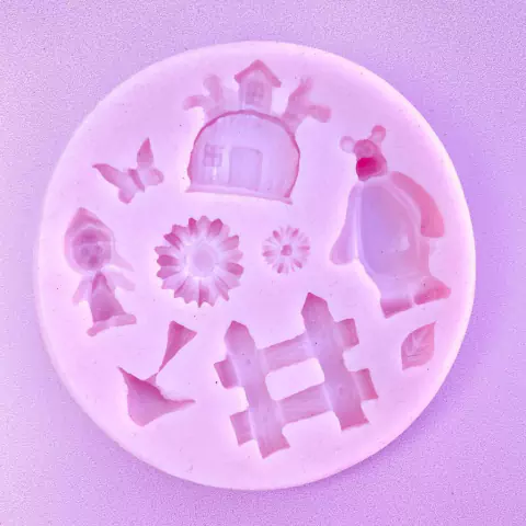 MOLDE DE SILICONA MASHA Y EL OSO