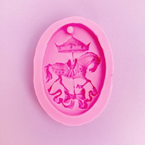 MOLDE DE SILICONA MINI CABALLITO CARROUSEL