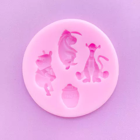 MOLDE DE SILICONA WINNIE POOH CIRCULAR