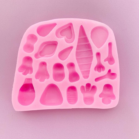 MOLDE DE SILICONA MULTIFUNCION DINOSAURIOS