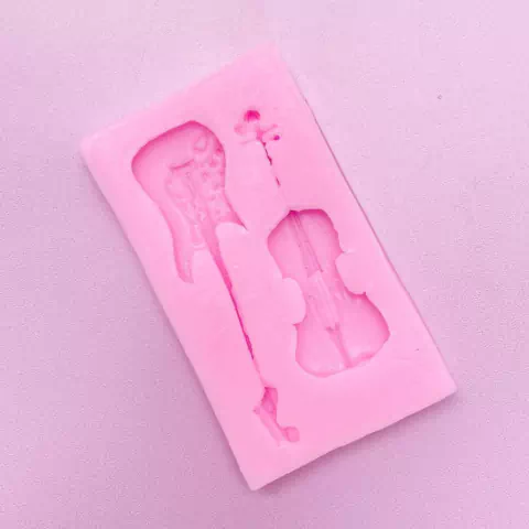 MOLDE DE SILICONA GUITARRA ELECTRICA/ CHELO/VIOLIN