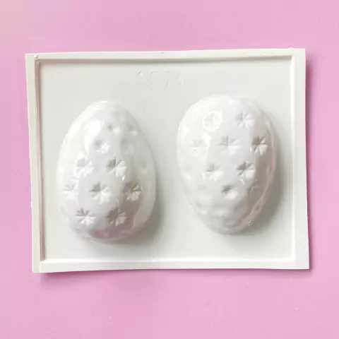 MOLDE PLACA HUEVOS DE PASCUA COPOS DE NIEVE (1874A)