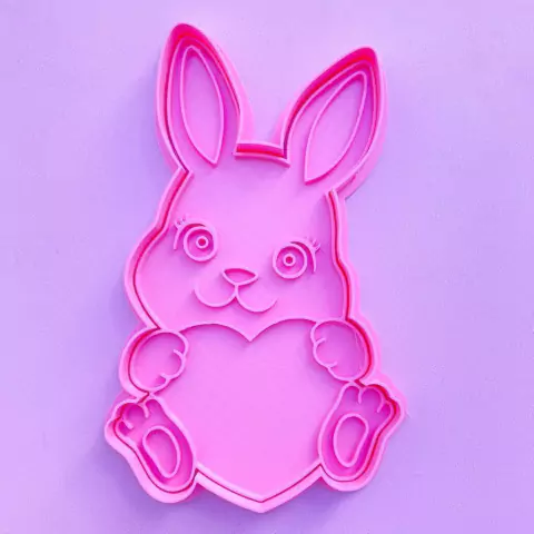 CORTANTE 3D CONEJO CORAZON