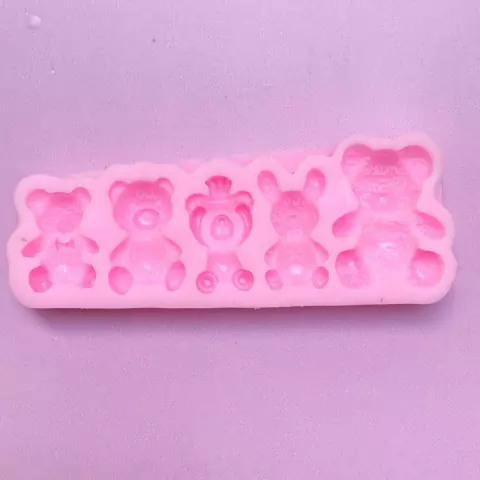 MOLDE SILICONA OSOS X5 RECTANGULAR