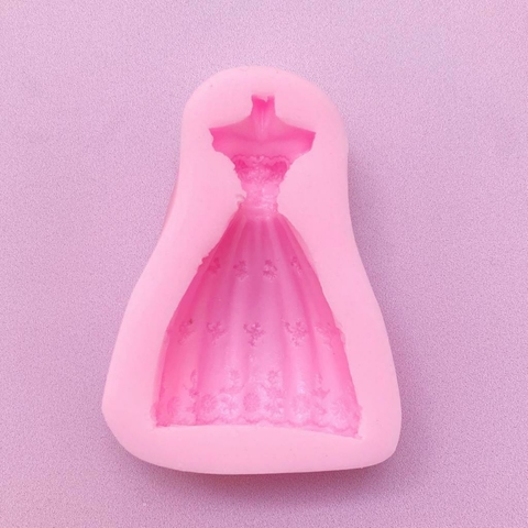 MOLDE DE SILICONA VESTIDO 4