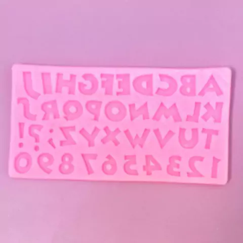 MOLDE DE SILICONA ABECEDARIO COMIC