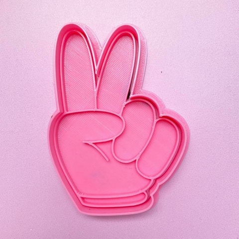 CORTANTE 3D MANO VICTORY FINGER
