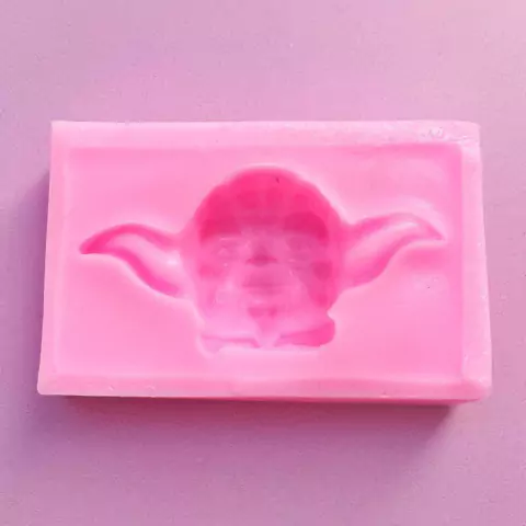 MOLDE DE SILICONA STAR WARS CARA DE YODA