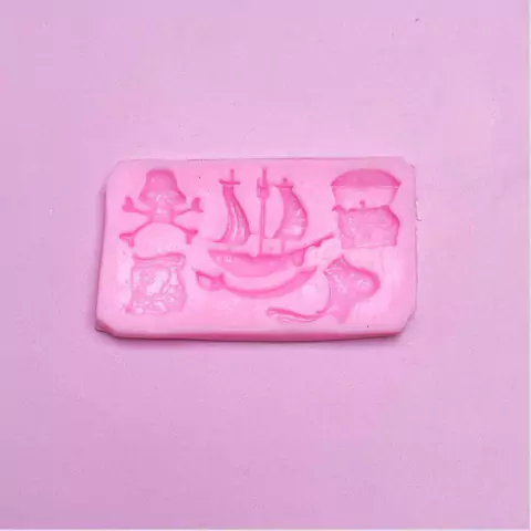 MOLDE DE SILICONA ESPADA PIRATA ACCESORIOS