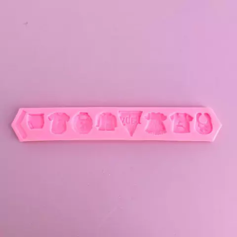 MOLDE DE SILICONA BABY SHOWER X 8