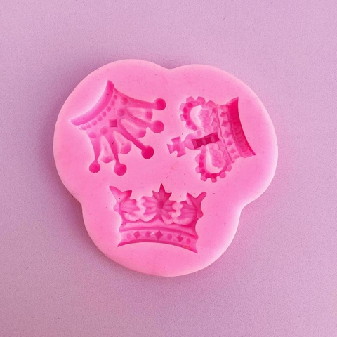 MOLDE DE SILICONA CORONAS X 3 XL