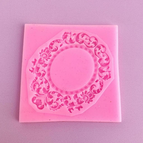 MOLDE DE SILICONA MARCO ARABESCO 2