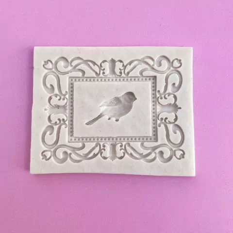 MOLDE DE SILICONA MARCO PAJARITO