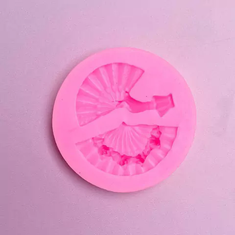 MOLDE DE SILICONA ABANICO