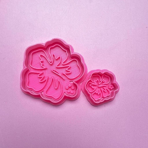 CORTANTE 3D FLOR HAWAIANA Y MINI FLOR