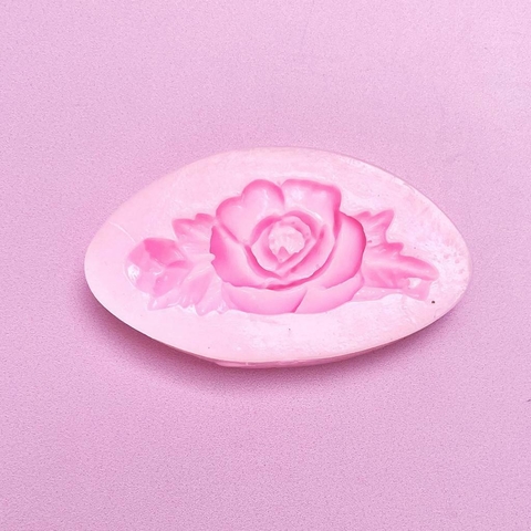 MOLDE DE SILICONA ROSA ARABESCO