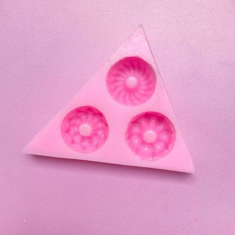 MOLDE DE SILICONA BUDINES X 3