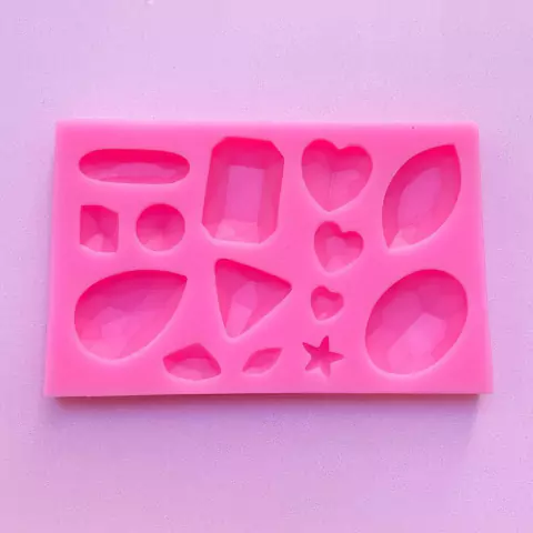 MOLDE DE SILICONA GEMAS X 14