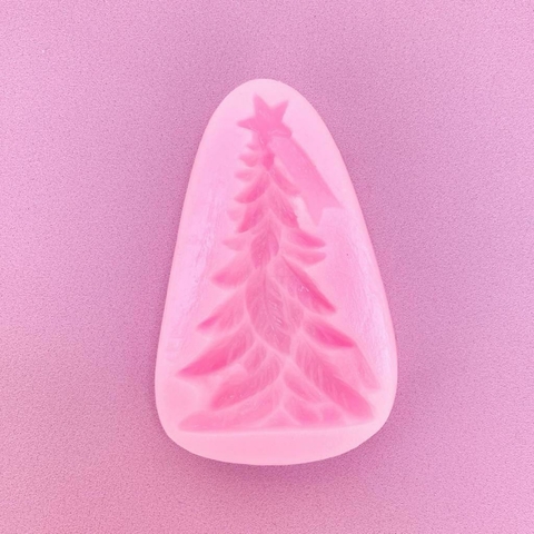 MOLDE DE SILICONA PINO MEDIANO NAVIDAD