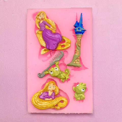 MOLDE DE SILICONA RAPUNZEL