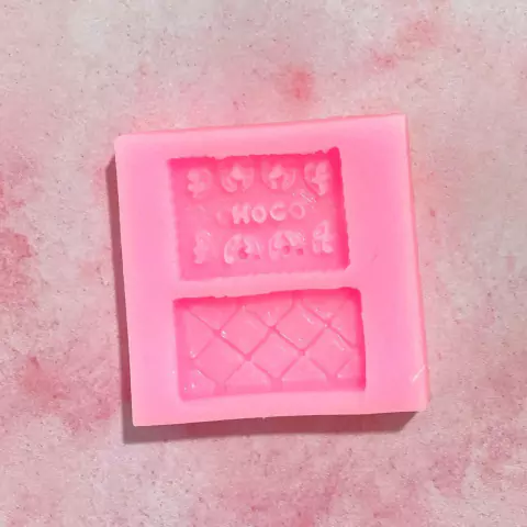 MOLDE DE SILICONA GALLETITA OBLEA Y CHOCOLINA