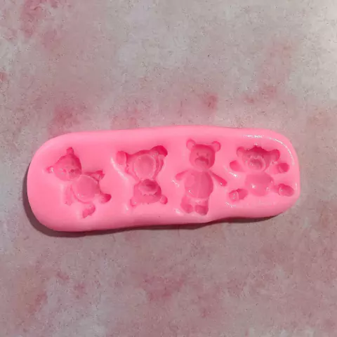 MOLDE SILICONA OSOS X 4