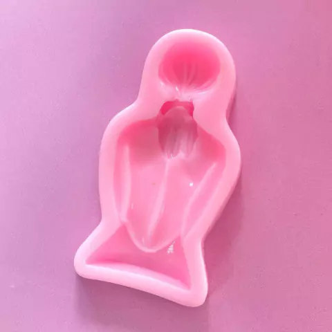 MOLDE DE SILICONA MUJER DE ESPALDA