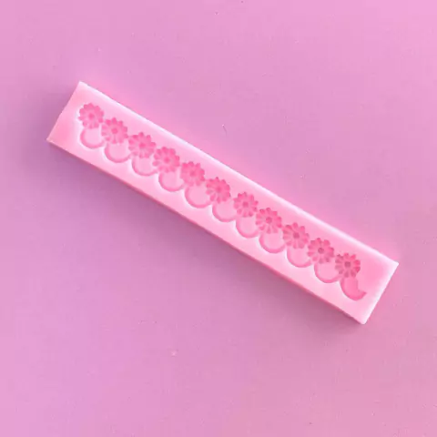 MOLDE DE SILICONA GUARDA CON FLORCITAS