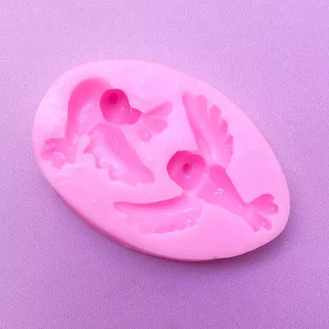 MOLDE DE SILICONA PAJARITOS X 2 GRANDE
