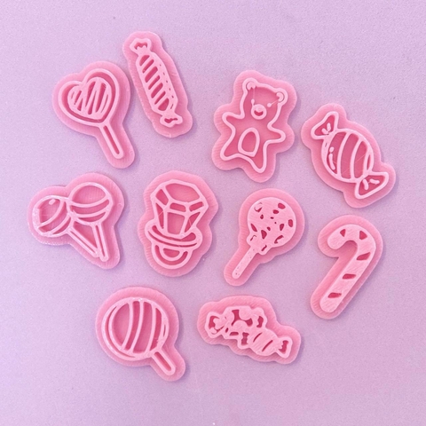 CORTANTE 3D SET SELLOS CANDY