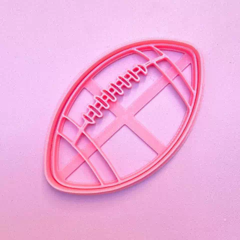 CORTANTE 3D PELOTA DE RUGBY