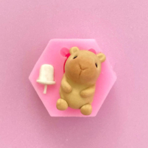 MOLDE DE SILICONA CAPIBARA HELADO - comprar online
