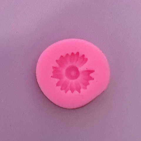 MOLDE DE SILICONA MARGARITA SIN PETALO MINI - comprar online