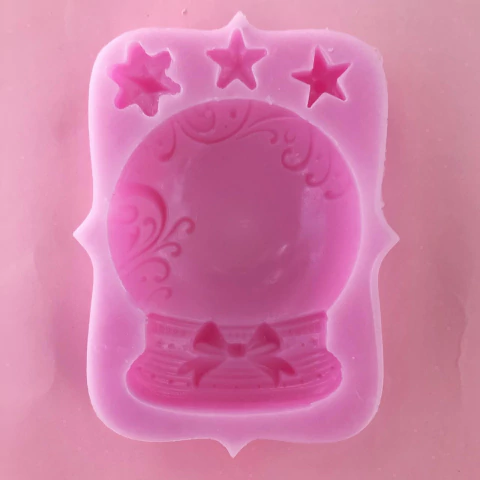 MOLDE DE SILICONA NAVIDAD BOLA DE NIEVE - comprar online