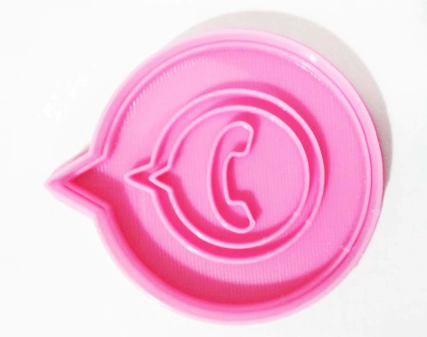 CORTANTE 3D REDES SOCIALES LOGO WHATSAPP