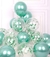 Globos confetti verde 12" x 48 - tienda online