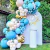 Set x 10 Globo Celeste XL 20" 50 cm
