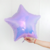 Set de 5 Globos Estrellas lila iridiscentes 45 cm - comprar online