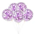 Globos confetti violeta 12" x 48 - AIRE objetos decorativos