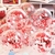 Globos confetti rojo 12" x 48 - AIRE objetos decorativos