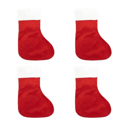 Set x 4 botas para colgar santa basic