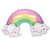 Globo arcoiris pastel 75 cm